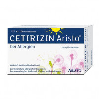 Цетиризин от аллергии CETIRIZIN Aristo bei Allergien 10 mg Filmtabletten 100 шт Aristo Pharma